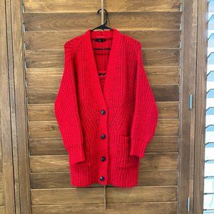 H&M Red Knit Cami and Cardigan Set